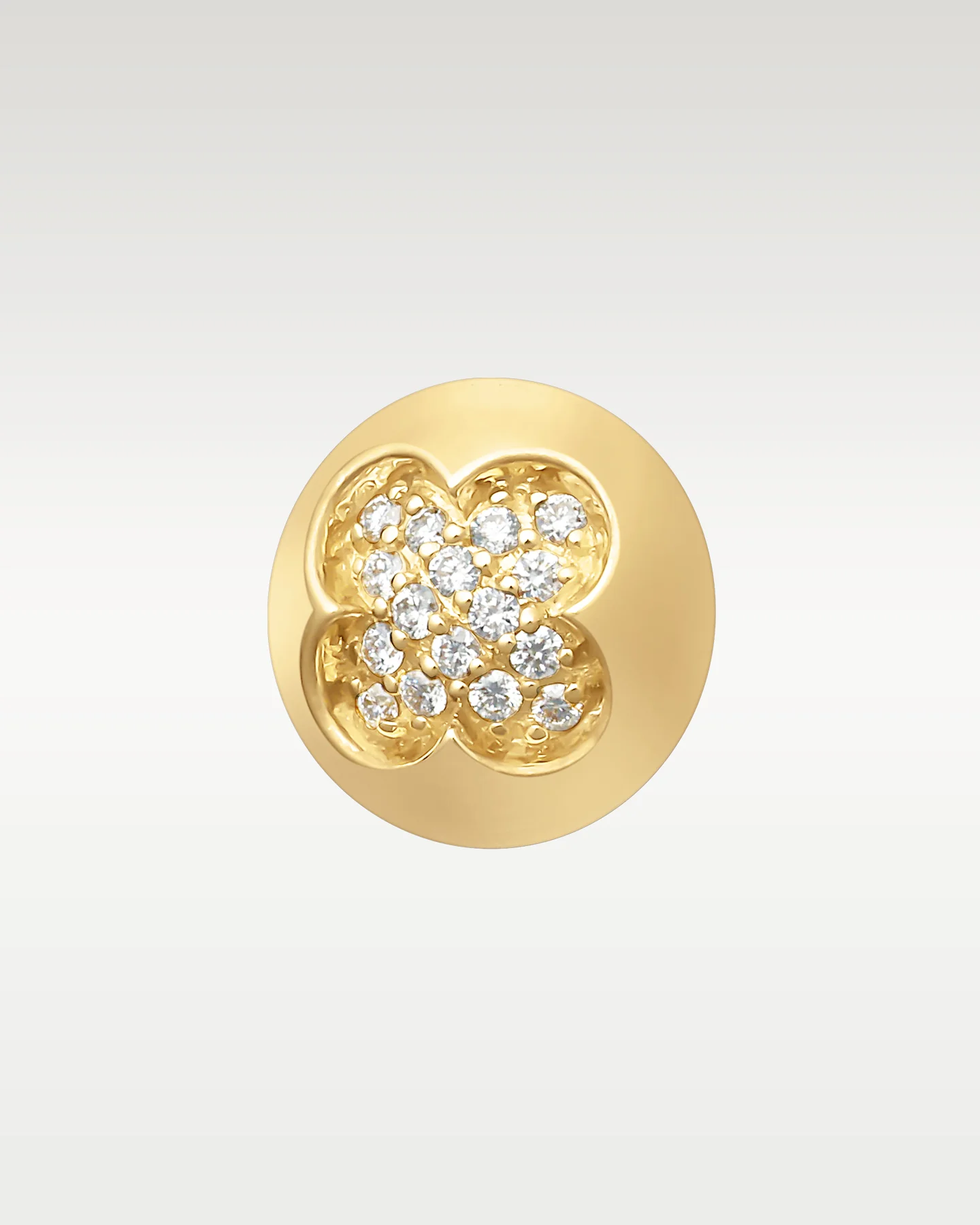 0.35ct Cluster Diamond Stud Earrings in 14K Yellow Gold - Image 3
