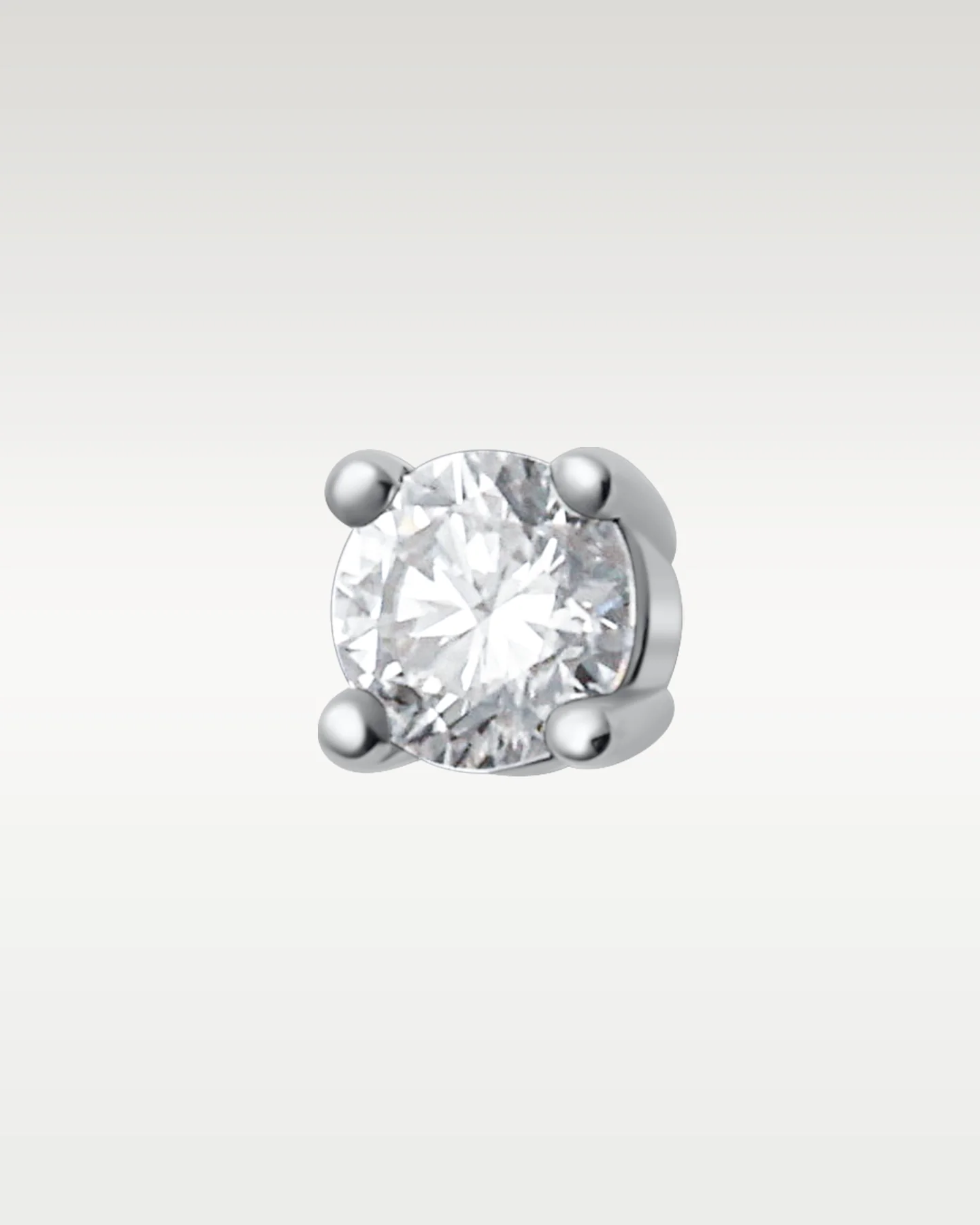 14K White Gold 0.50ct Diamond Stud Earrings - Image 3