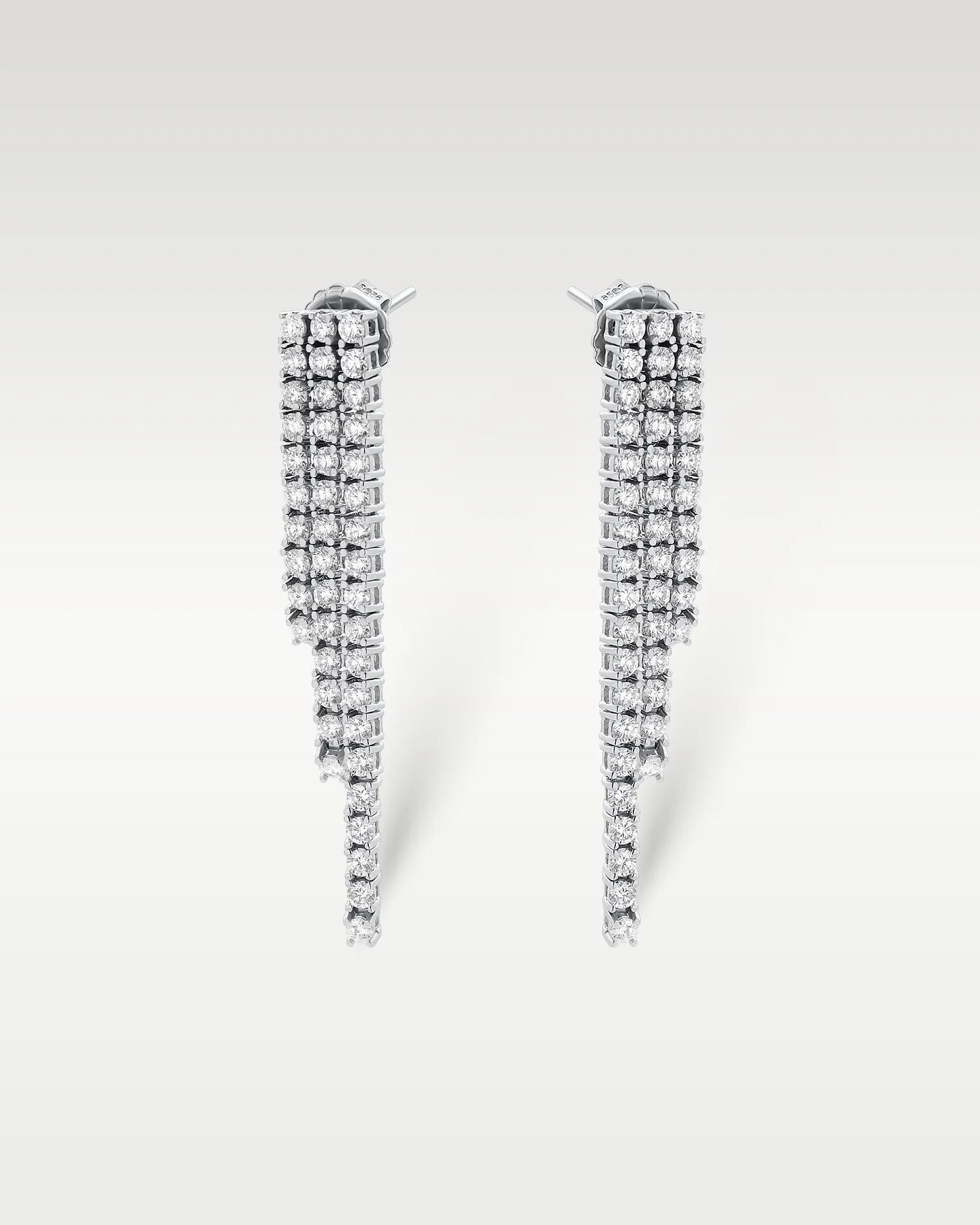 2.70ct Diamond Drop Earrings in 14K White Gold - Image 2