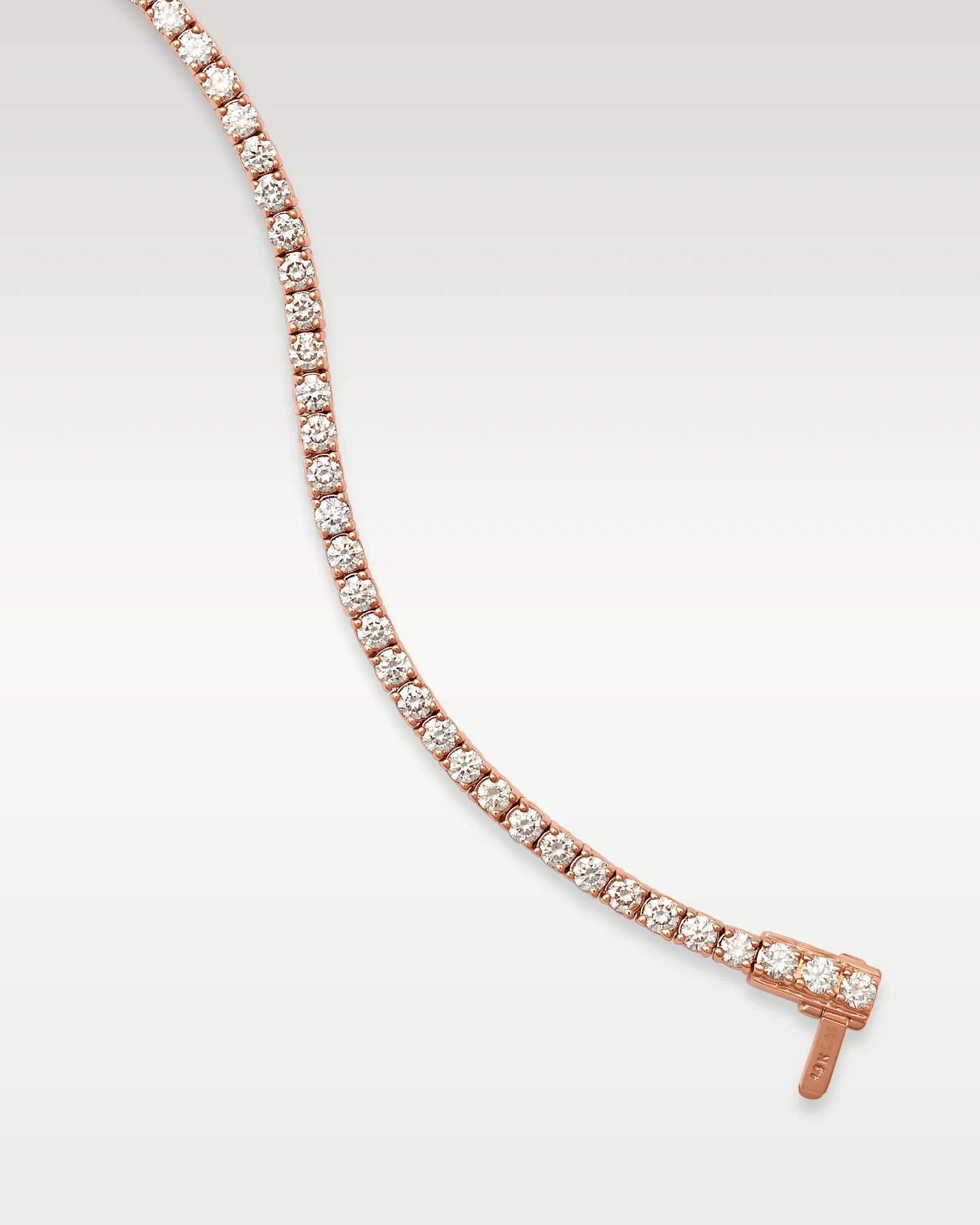 Rose Gold Tennis Bracelet 5.00ct - Image 3