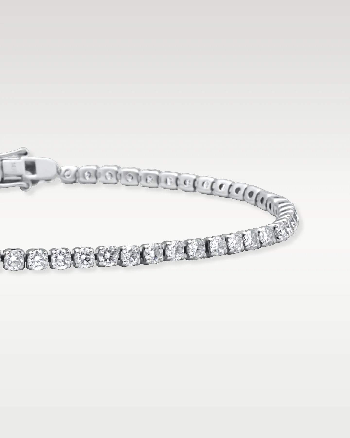White Gold Tennis Bracelet 3.00ct - Image 3